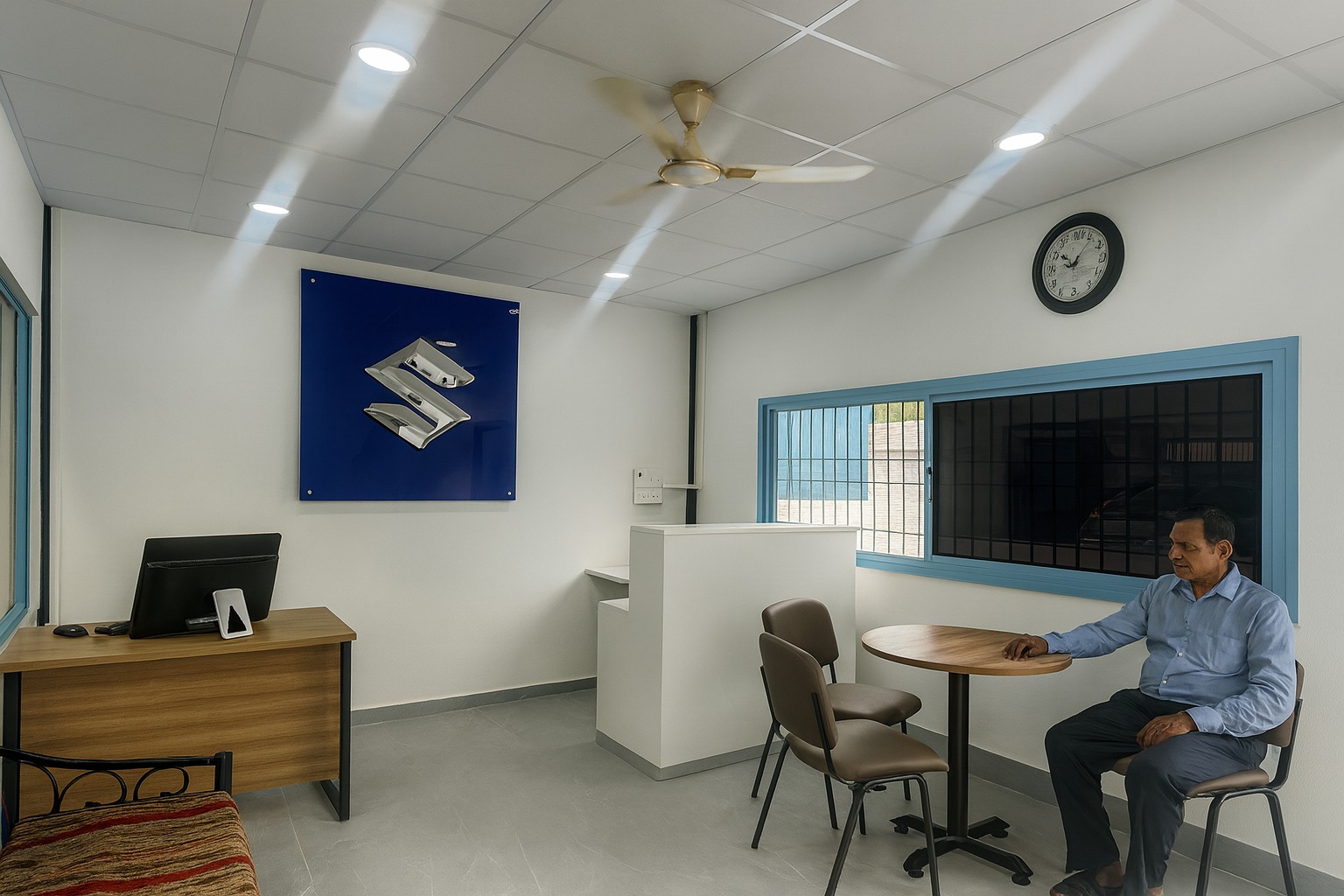 Customer lounge and delivery